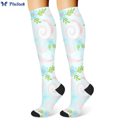 Artistic Floral Compression Socks(3 Pairs)