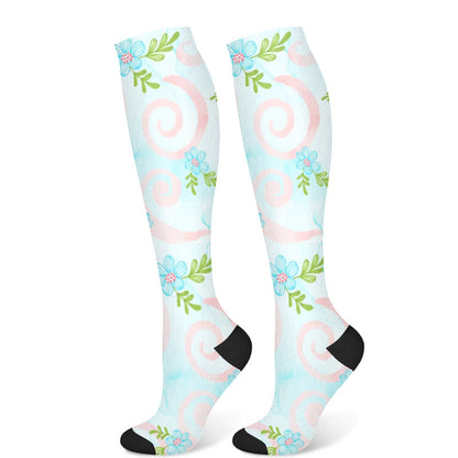 Artistic Floral Compression Socks(3 Pairs)