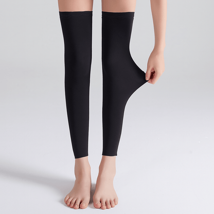Modal Solid Color Breathable Thigh High Compression Sleeves