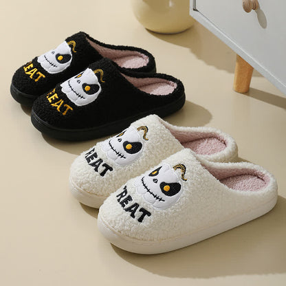 Plus Size Cartoon Pumpkin Indoor Slippers