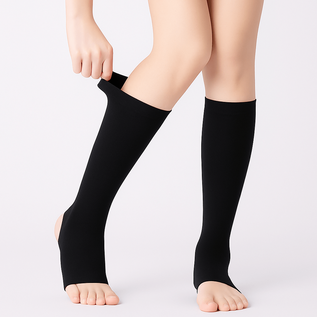 Plusock Cooling Cotton Calf Compression Sleeves(2 Pairs) - image 1