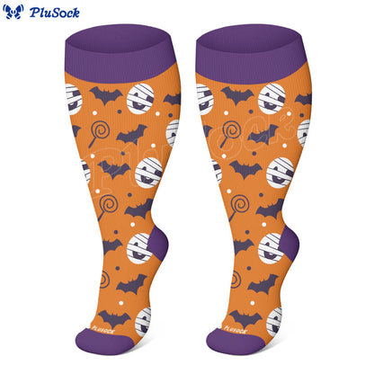 Plus Size Cute Halloween Styles Compression Socks