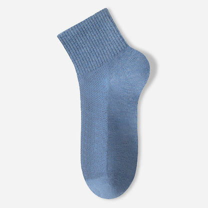 Pure Cotton Mesh Thin Breathable Ankle Socks(7 Pairs)