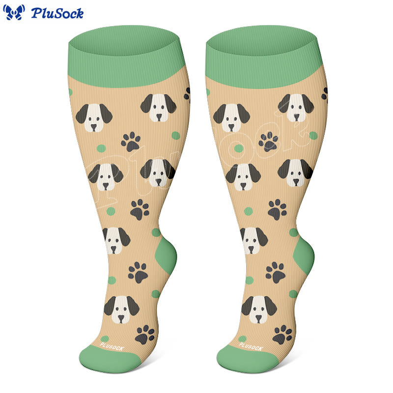 Plus Size Cozy Pattern Compression Socks(3 Pairs)