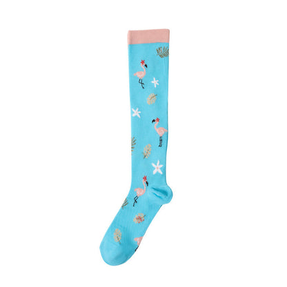 Plusock Cute Animal Plant Print Compression Socks(6 Pairs) - image 10