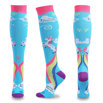 Plusock Funny Cartoon Animal Print Compression Socks(5 Pairs) - image 14