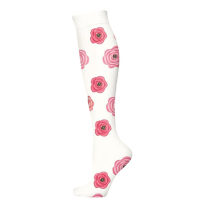 Plusock Blooming Flowers Series Compression Socks(6 Pairs) - White-A - S/M - image 9