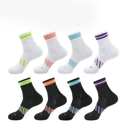 Breathable Sports Cycling Quarter Compression Socks(4 Pairs)