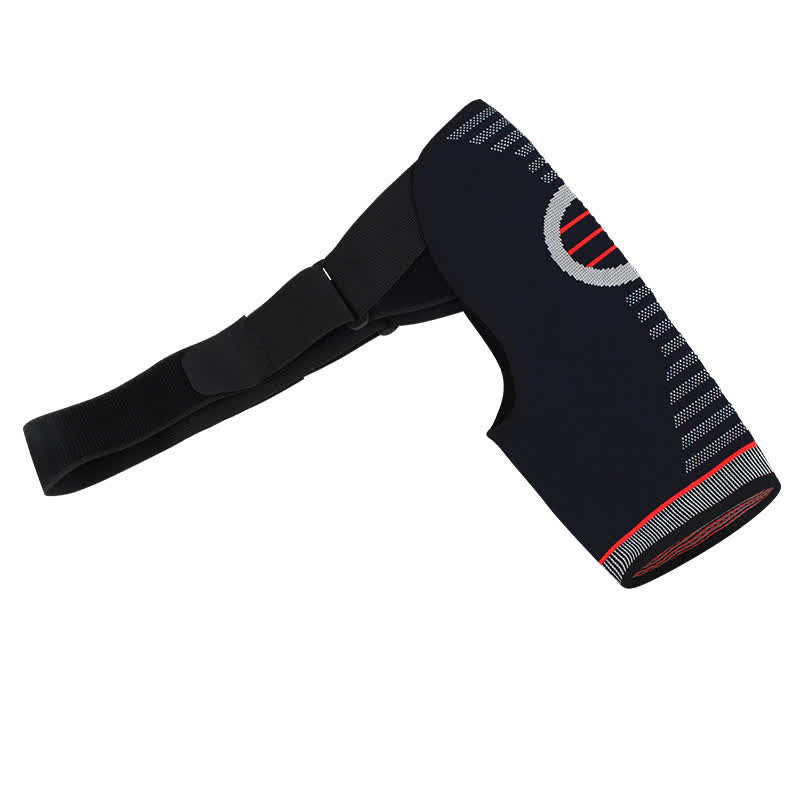 Plusock High Elastic Adjustable Compression Shoulder Brace - Black - L/XL - image 3