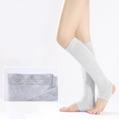 Plusock Pure Cotton Calf Sleeves with Non-slip Silicone Grip
