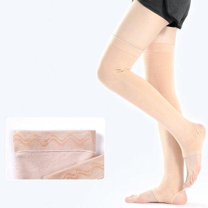 Pure Cotton Thigh Sleeves with Non-slip Silicone Grip