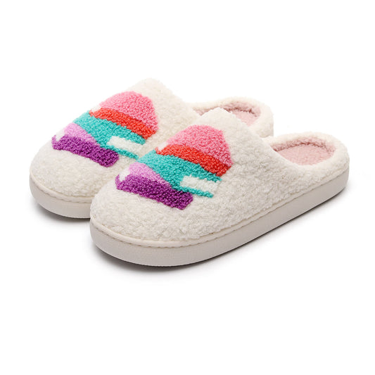 Plus Size Book Print Slippers