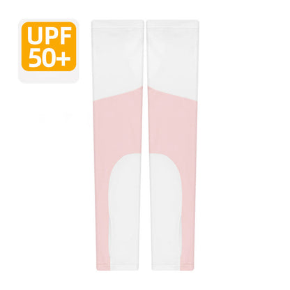 Plusock Color Block Breathable Sun Protection Arm Sleeves