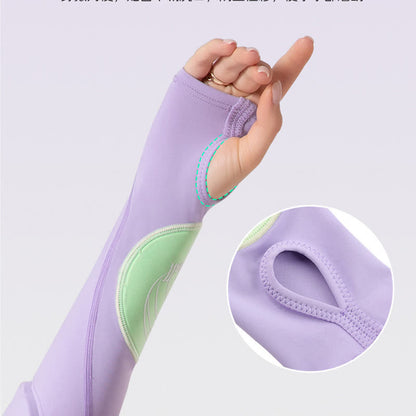 Plusock Finger Loop Sports Arm Compression Sleeve