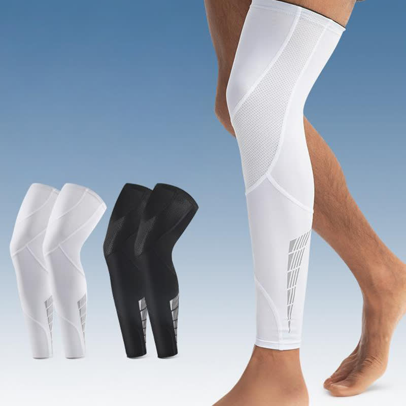 Reflective Non-slip Cycling Compression Thigh Sleeves - image 1