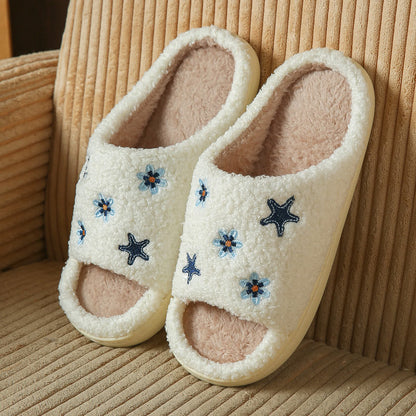Plusock Plus Size Cute Cartoon Flower Star Slippers - image 4