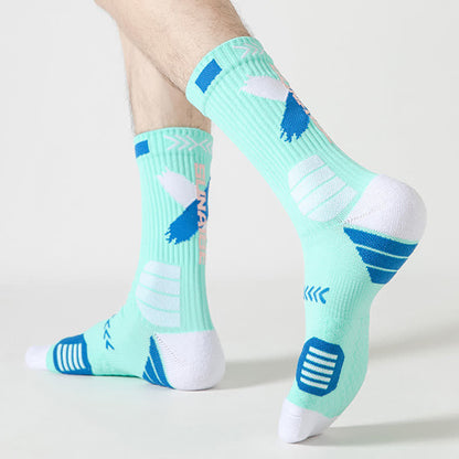 Arrow Graphic Print Sports Quarter Compression Socks(5 Pairs) - image 2