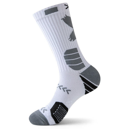 Arrow Graphic Print Sports Quarter Compression Socks(5 Pairs) - Grey - EU39-44(US6-10) - image 10