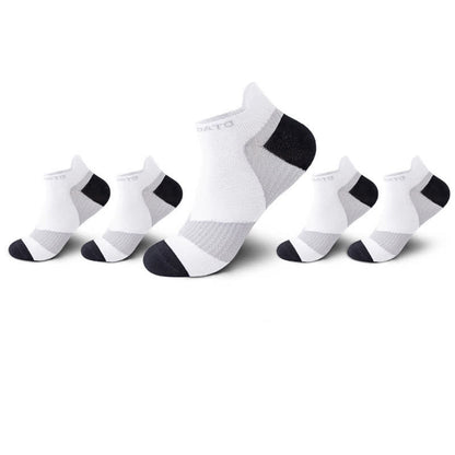Colorblock Letter Print Ankle Compression Socks(5 Pairs) - White - EU39-44(US6-10) - image 7
