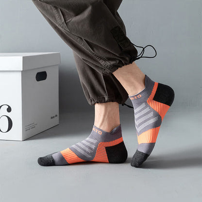 Colorblock Letter Print Ankle Compression Socks(5 Pairs) - image 8
