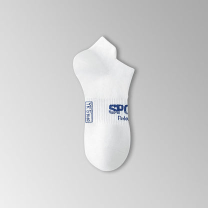 Solid Color Letter Print Breathable Ankle Socks(6 Pairs) - image 6
