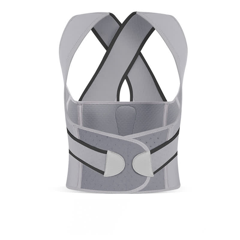 Plusock Invisible Breathable Posture Corrector Shoulder Brace - Grey - 2XL - image 7