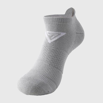 Triangle Print Cotton Ankle Compression Socks(7 Pairs) - Grey - EU40-44(US7-10) - image 6