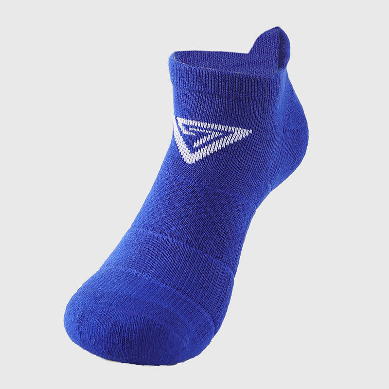 Triangle Print Cotton Ankle Compression Socks(7 Pairs) - Blue - EU40-44(US7-10) - image 13