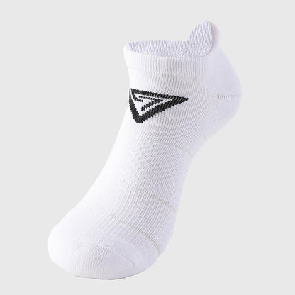 Triangle Print Cotton Ankle Compression Socks(7 Pairs) - White - EU40-44(US7-10) - image 4