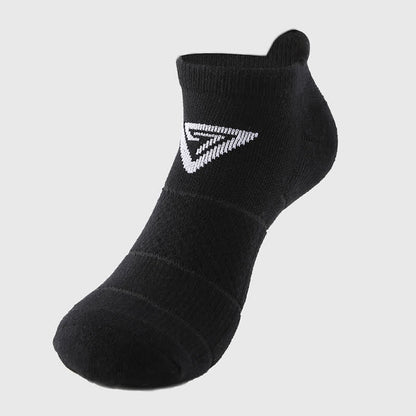 Triangle Print Cotton Ankle Compression Socks(7 Pairs) - Black - EU40-44(US7-10) - image 3