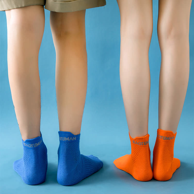 Bright Color Series Cotton Sports Ankle Compression Socks(9 Pairs) - image 6