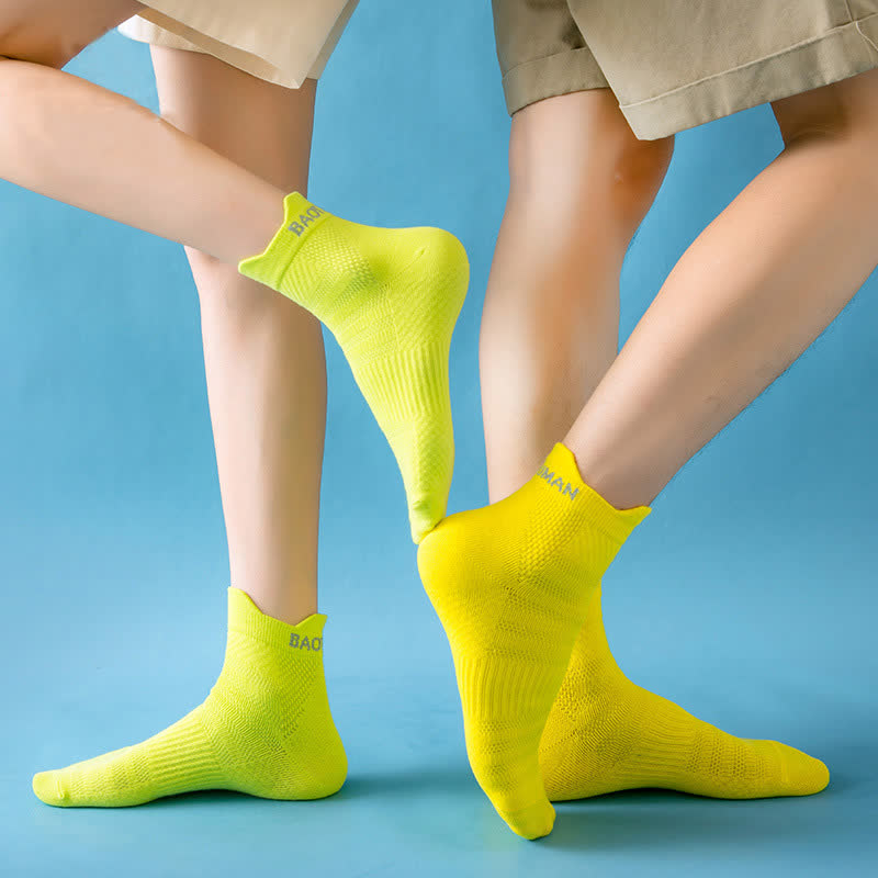 Bright Color Series Cotton Sports Ankle Compression Socks(9 Pairs) - image 7