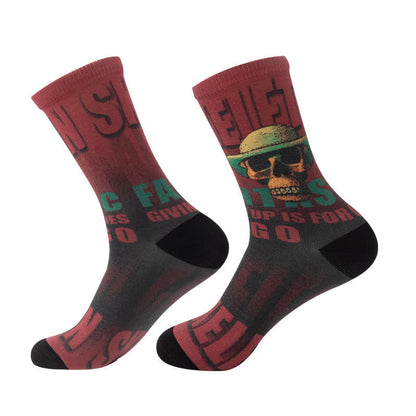 Halloween Creative Skull Quarter Socks(6 Pairs) - E - EU36-44(US4-10) - image 12