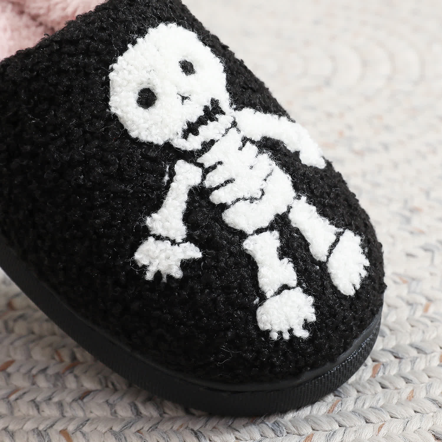 Plus Size Halloween Horror Skeleton Slippers - image 7