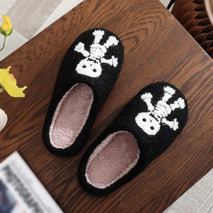 Plus Size Halloween Horror Skeleton Slippers - image 6