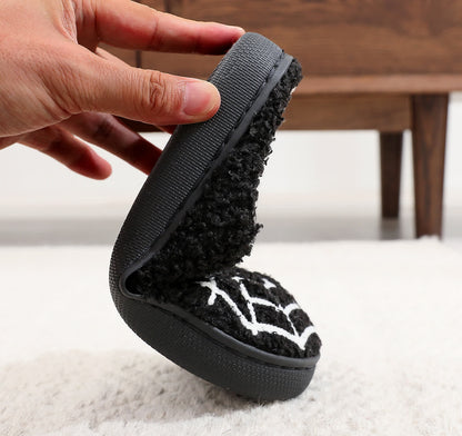 Plus Size Halloween Spider Web Print Slippers - image 13