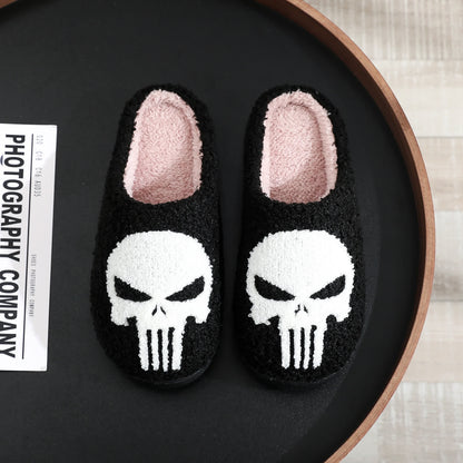 Plus Size Halloween Cartoon Skull Print Slippers - image 8
