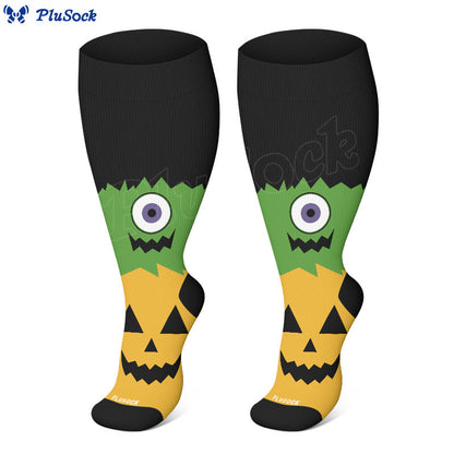 Plus Size Halloween Eyes Compression Socks(3 Pairs) - image 4