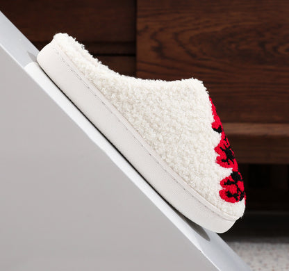 Plus Size Christmas Tree Print Slippers - image 9
