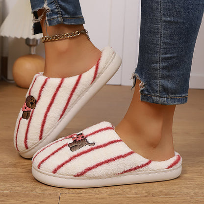 Striped Dog Print Slippers - image 17
