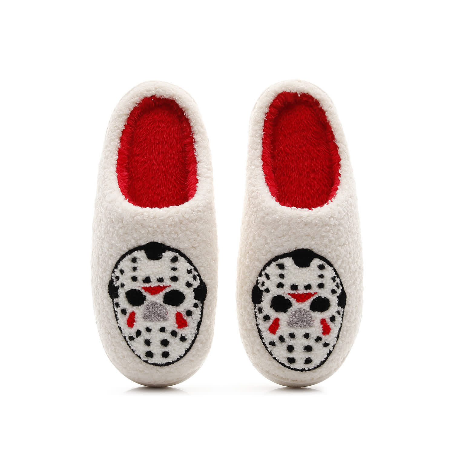 Plus Size Halloween Cartoon Spooky Print Slippers - White - EU44-45(US10-11) - image 11