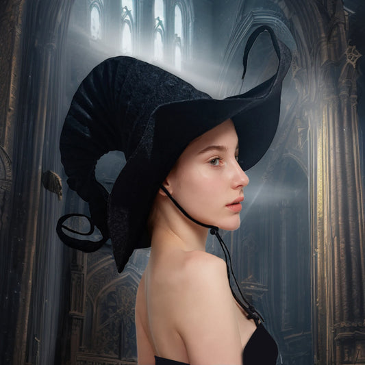 Halloween Wizard Hat with Chin Strap - image 1