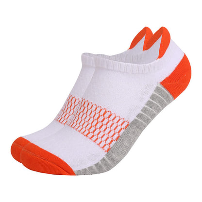 Cotton Comfy Non-slip Ankle Compression Socks(6 Pairs) - Orange - EU39-42(US6-8.5) - image 5