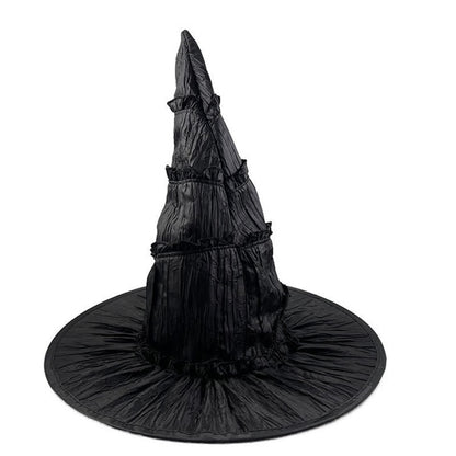 Halloween Gorgeous Large Brim Witch Hat - image 4