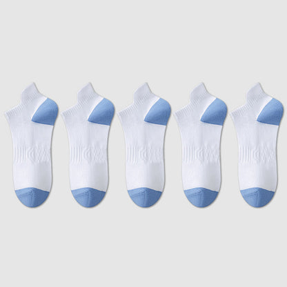 Cotton Sweat-wicking Mesh Breathable Ankle Compression Socks(5 Pairs) - image 10