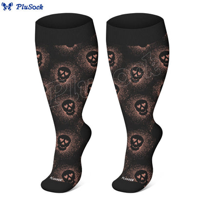 Plusock Plus Size X Ray Cat Christmas Animals Compression Socks - image 6