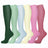 Plusock Bright Solid Color Compression Socks(6 Pairs) - image 0