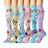 Plusock Medical Print Knee High Compression Socks(6 Pairs) - image 0