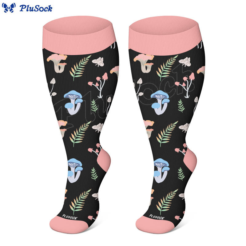 Plus Size Mushroom Styles Compression Socks(3 Pairs) - image 4