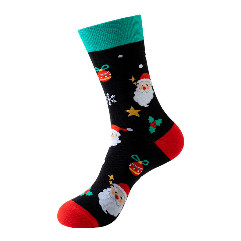 Plus Size Christmas Pattern Quarter Socks(3 Pairs) - image 9